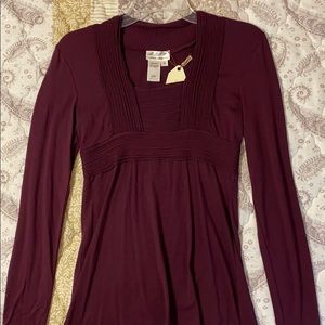 M.S.S.P. solid long sleeve top. New